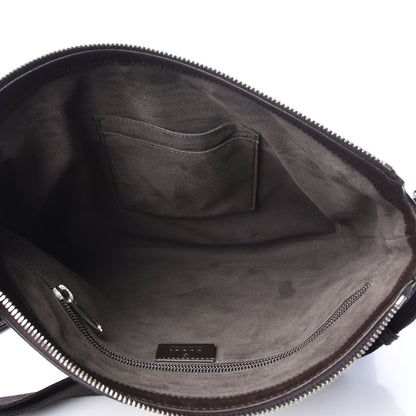 Gucci GG Supreme Monogram Medium Flat Messenger Bag Beige Brown 4 of 12