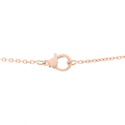 Hermes 18K Rose Gold Green Sapphire Finesse Pendant Necklace 4 of 6