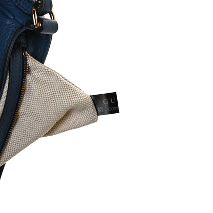 Gucci Pebbled Calfskin Medium Soho Flap Crossbody Caspian 8 of 11