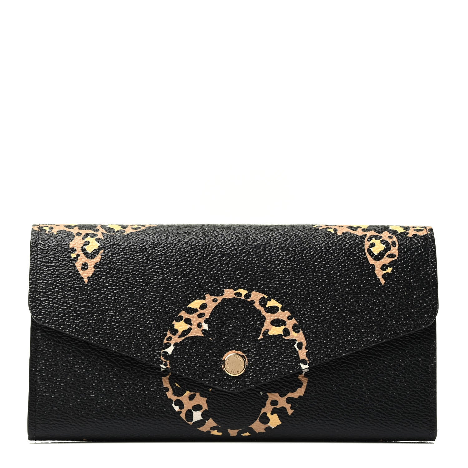 Louis Vuitton Monogram Giant Jungle Sarah Wallet Black 1 of 3