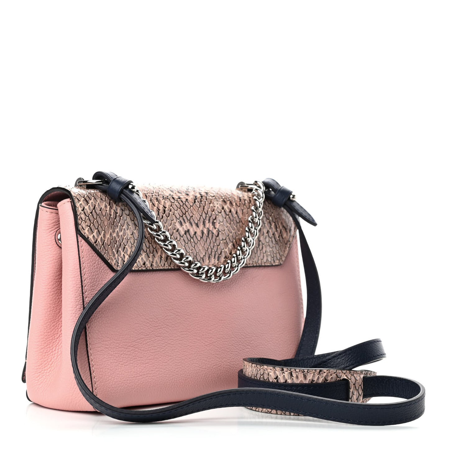 Watersnake Lockme II Chain Bag BB Rose Ballerine Black