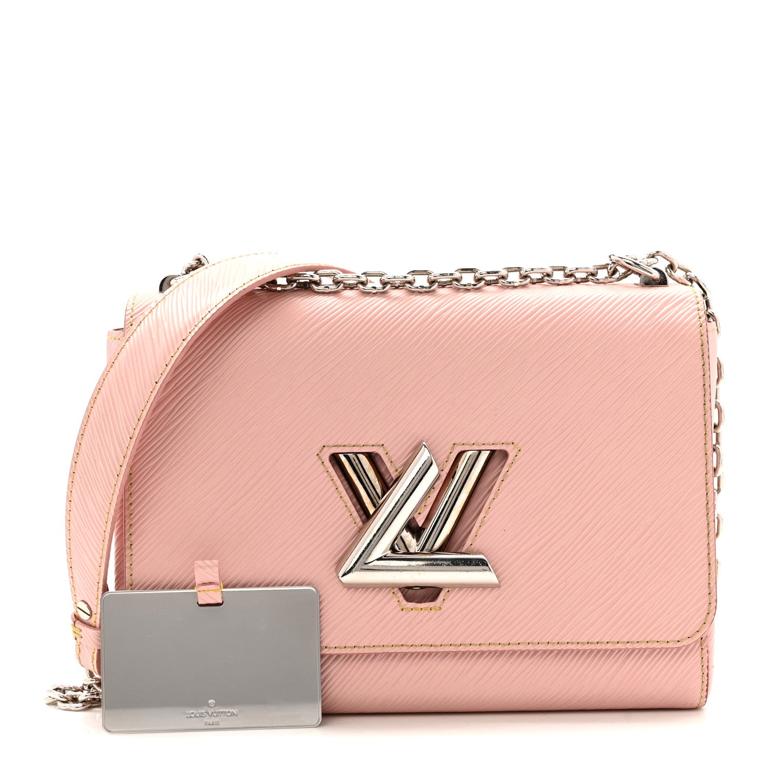 Louis Vuitton Epi Twist Shoulder Bag MM Rose Ballerine 3 of 13