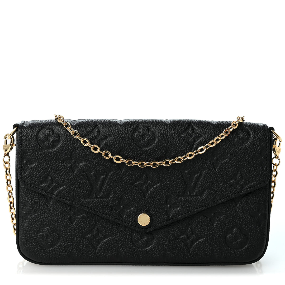 Louis Vuitton Empreinte Pochette Felicie Chain Wallet Black 1 of 11