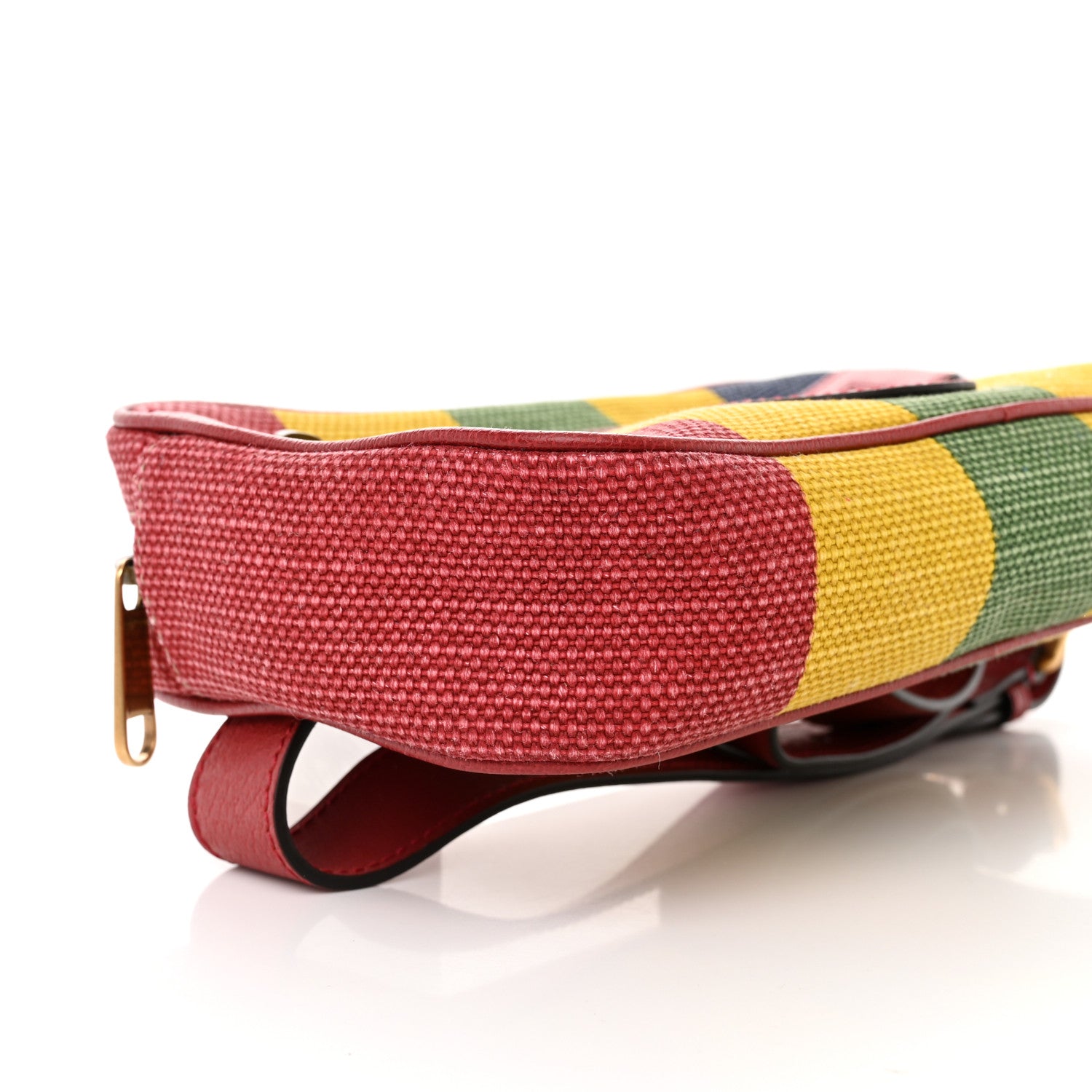 Gucci Canvas Marley Stripe Script Logo Gucci Belt Bag 80 32 Multicolor 10 of 11