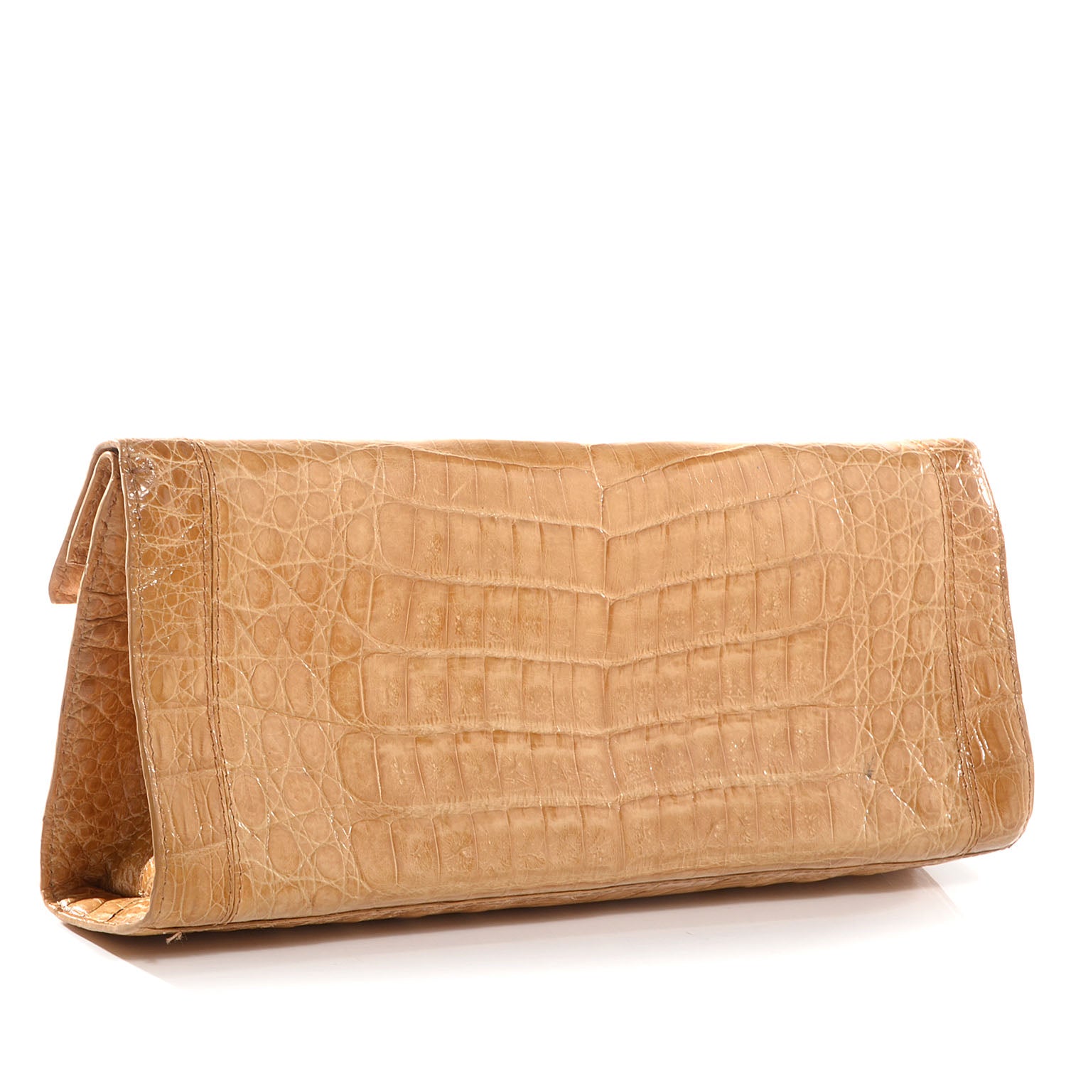 Nancy Gonzalez Crocodile Clutch Beige 3 of 8