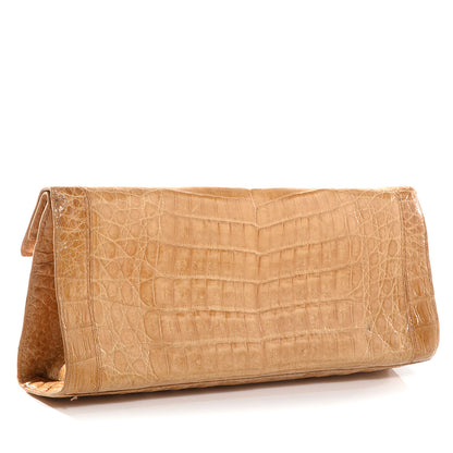 Nancy Gonzalez Crocodile Clutch Beige 3 of 8