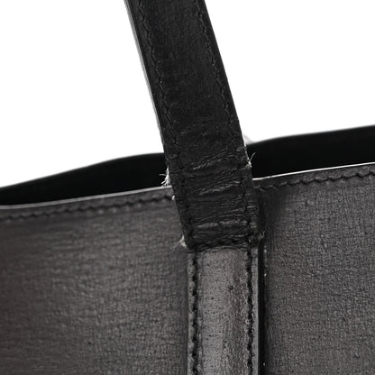 Saint Laurent Vintage Calfskin Perforated East West Shopping Tote Black 19 of 21