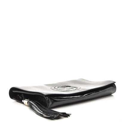 Gucci Soft Patent Medium Soho Clutch Black 4 of 10