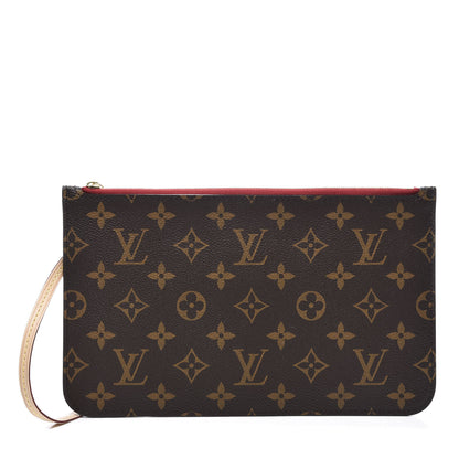 Louis Vuitton Monogram Neverfull MM GM Pochette Cherry 1 of 10