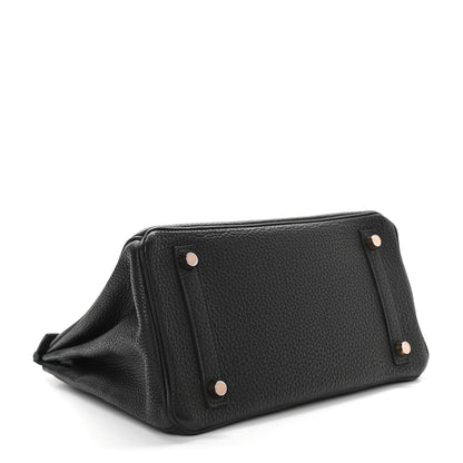 Hermes Togo Birkin 25 Black 4 of 11