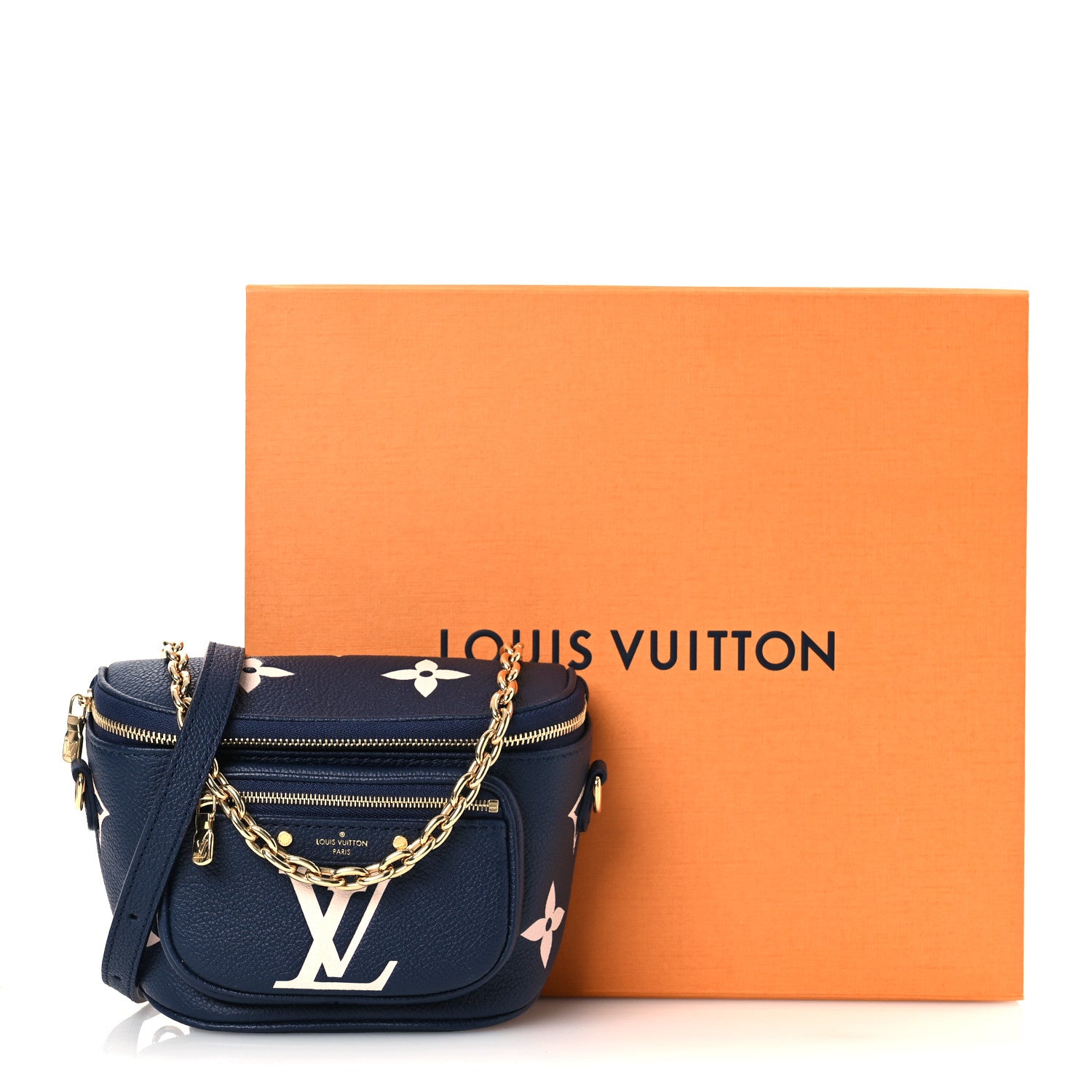 Louis Vuitton Empreinte Monogram Giant Mini By The Pool Bumbag Navy Creme 11 of 11