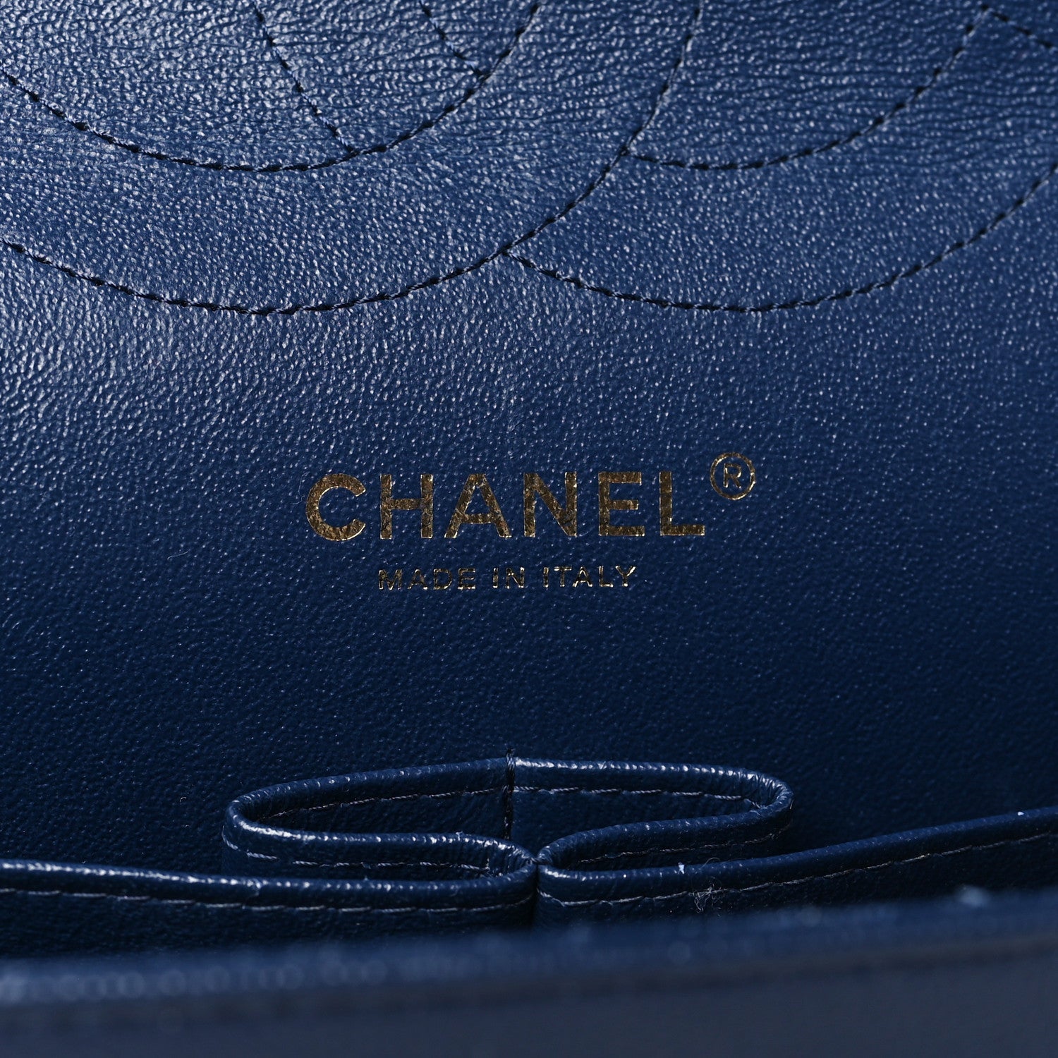 Chanel Caviar Quilted Jumbo Double Flap Navy Blue 6 of 14