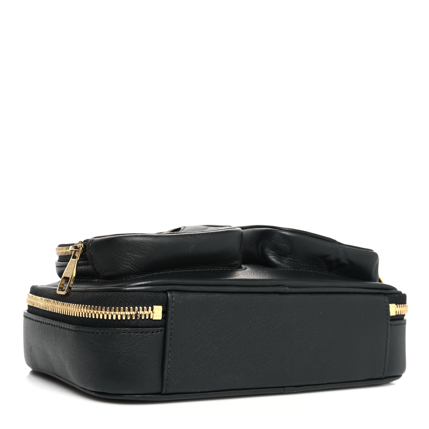 Louis Vuitton Calfskin Monogram Embossed Utility Crossbody Black 4 of 8