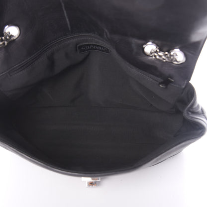 Chanel Lambskin Horizontal Quilt Mademoiselle Flap Black 5 of 10