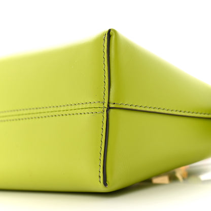 Fendi Vitello King Plexiglass Logo Embossed Mini By The Way Top Handle Boston Bag Wasabi 10 of 13