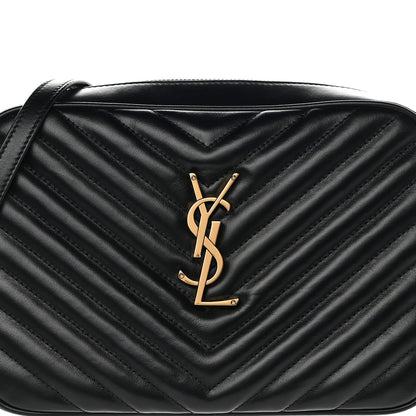 Saint Laurent Calfskin Matelasse Monogram Lou Camera Bag Black 8 of 10