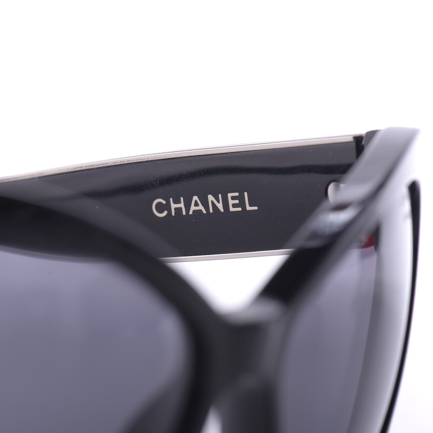 Chanel Acetate Polarized CC Cat Eye Sunglasses 5271 Black 6 of 10