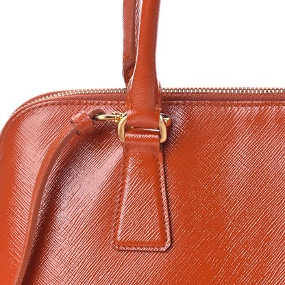 Prada Saffiano Vernice Medium Promenade Tote Arancio 12 of 16