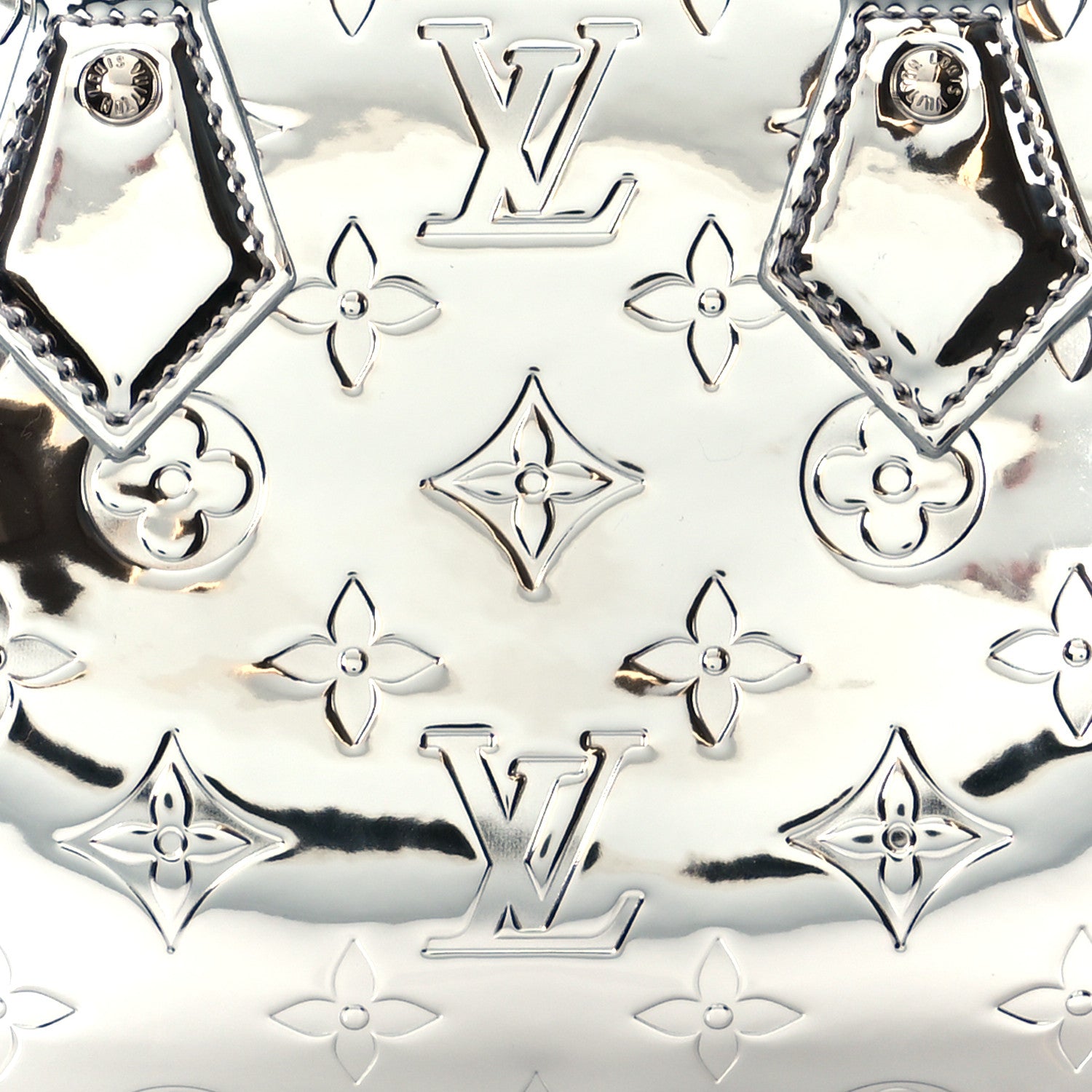 Louis Vuitton Monogram Miroir Speedy Bandouliere 20 Silver 10 of 13