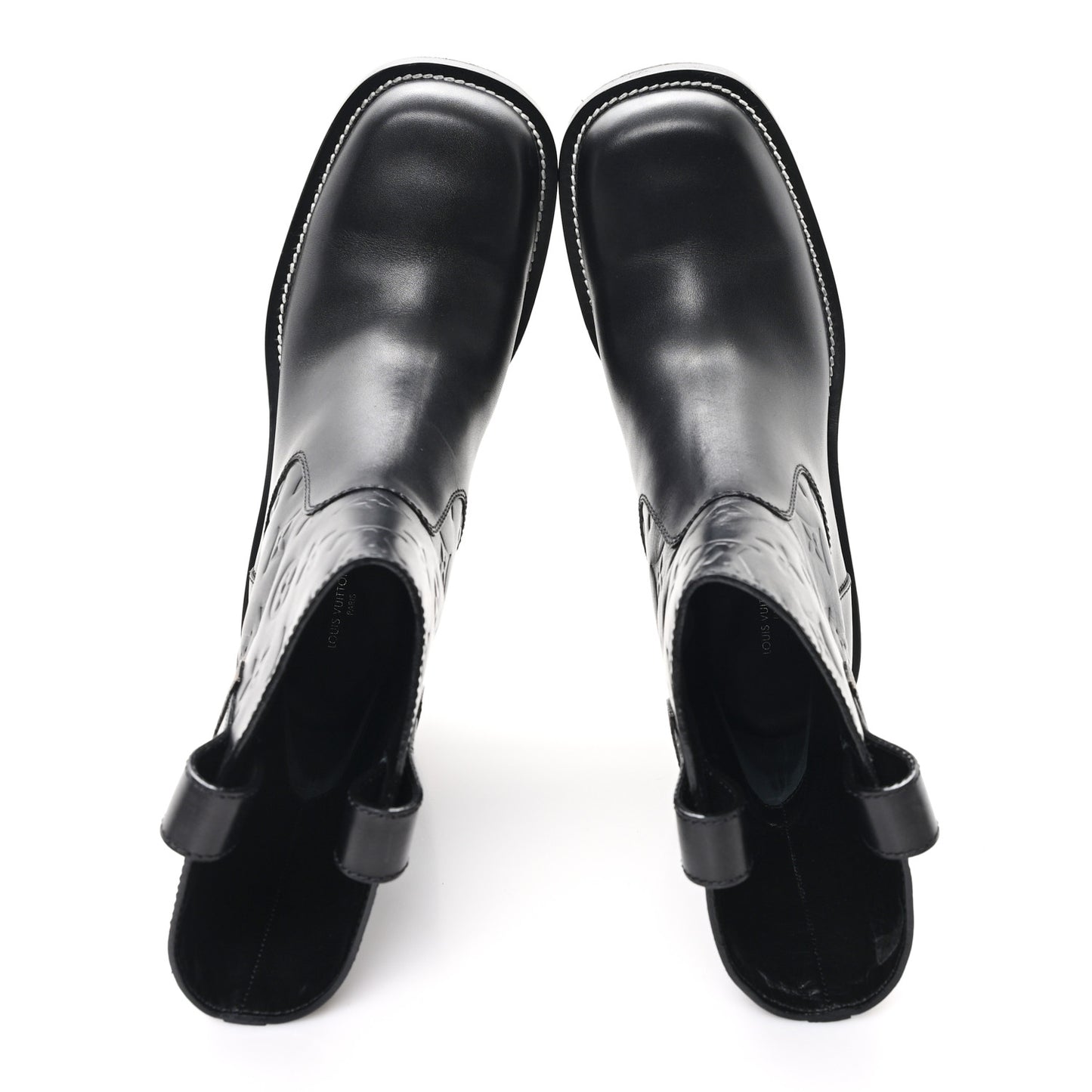 Calfskin Monogram Downtown Ankle Boots 39 Black