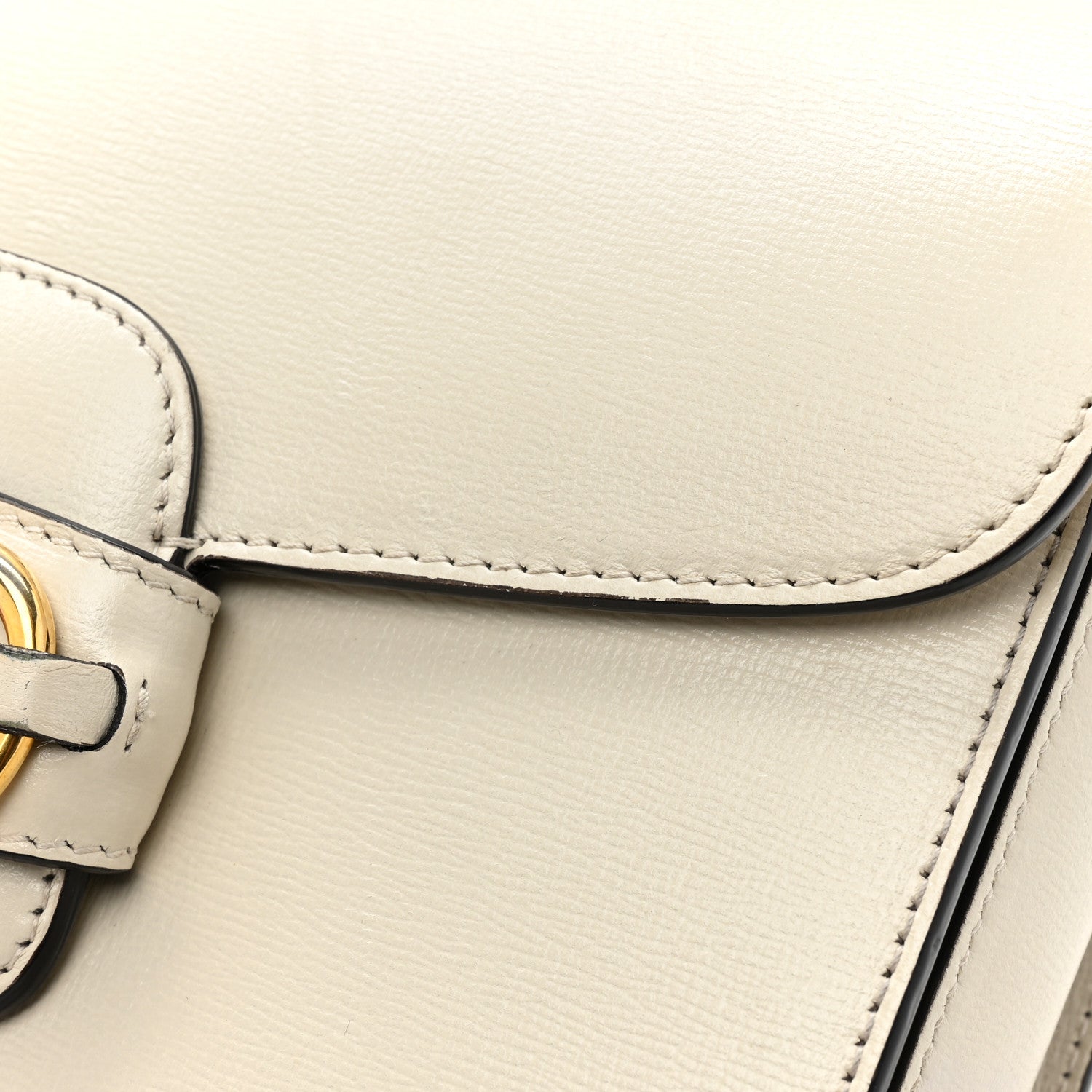 Gucci Azalea Calfskin Horsebit 1955 Shoulder Bag Mystic White 13 of 16