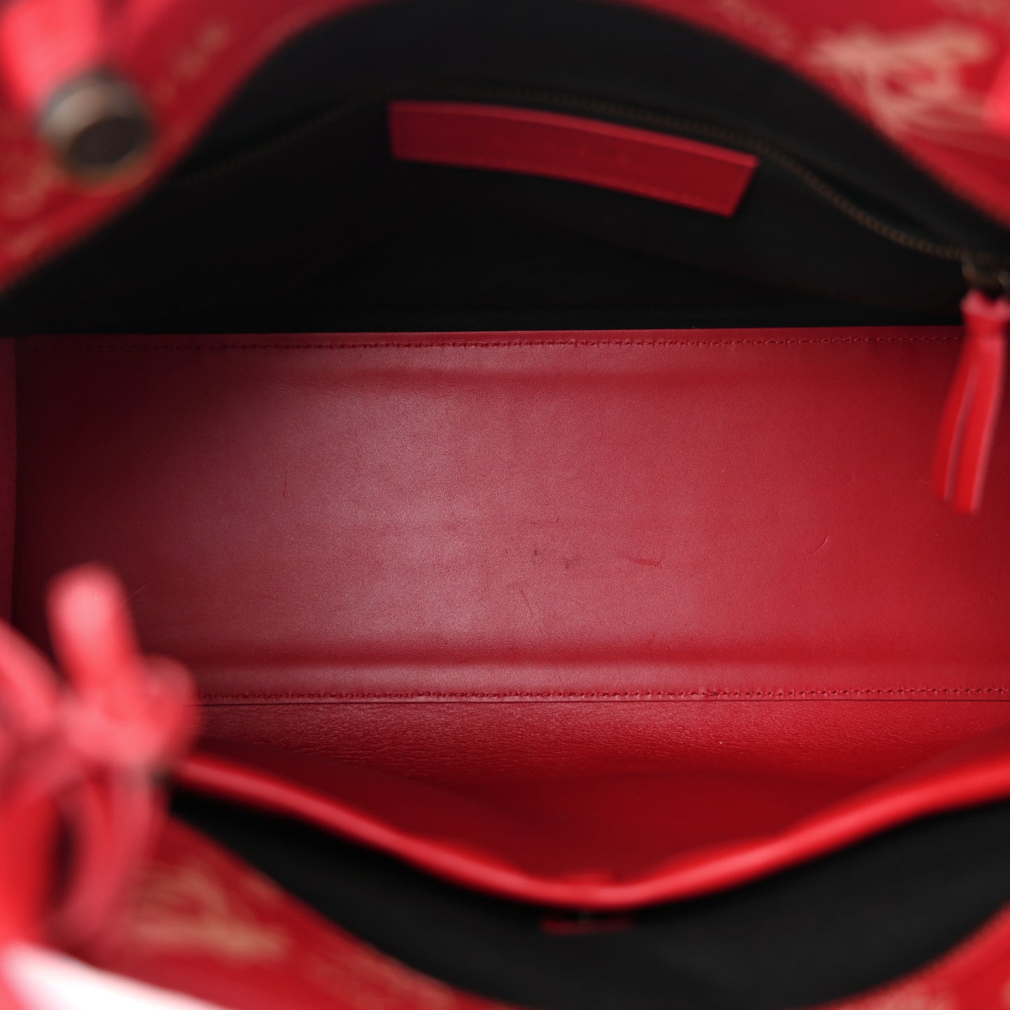 Calfskin Love Perforated Blackout Hardware City Rouge Profond