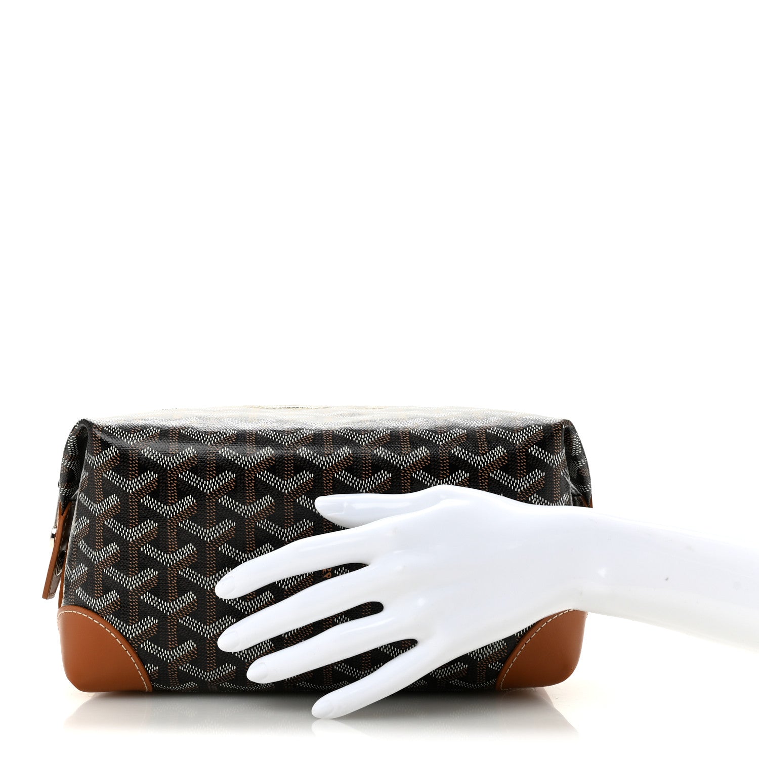 Goyard Goyardine Boeing 25 Trousse de Toilette Black Gold 2 of 10