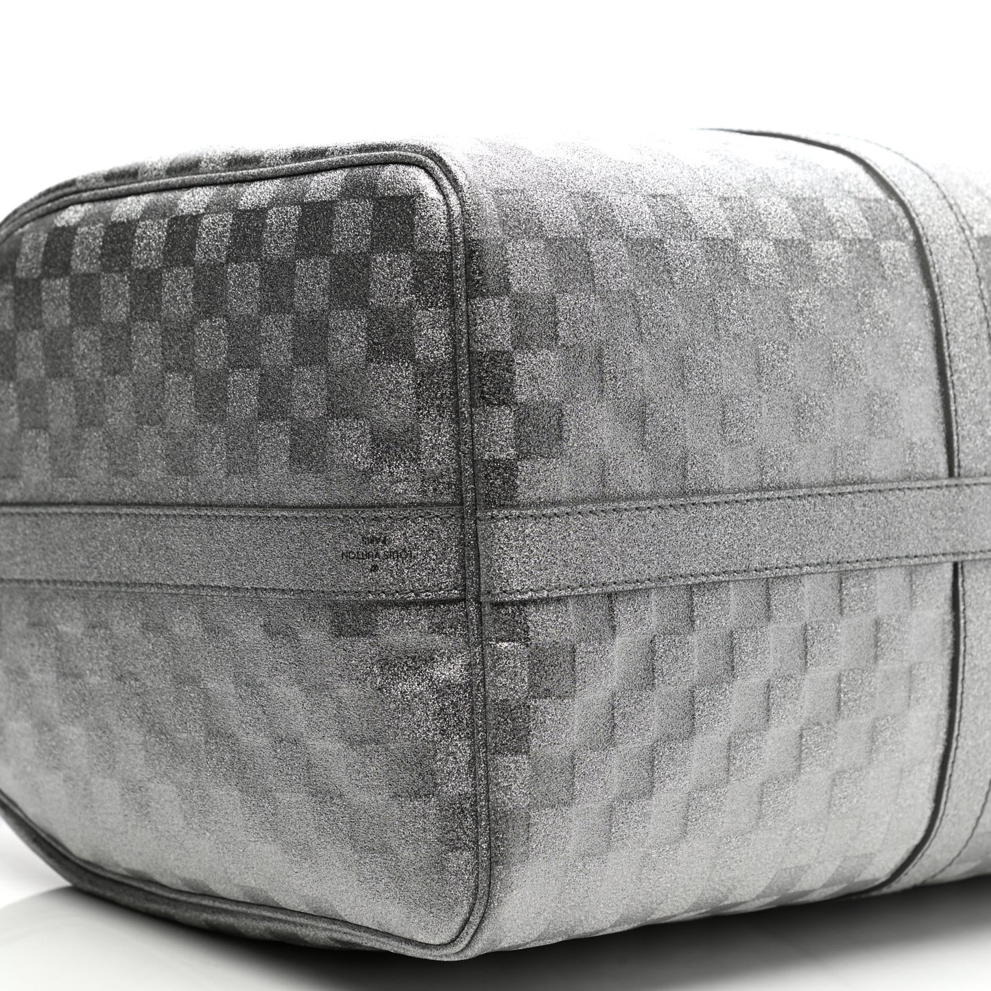 Damier Glitter Keepall Bandouliere 50 Silver