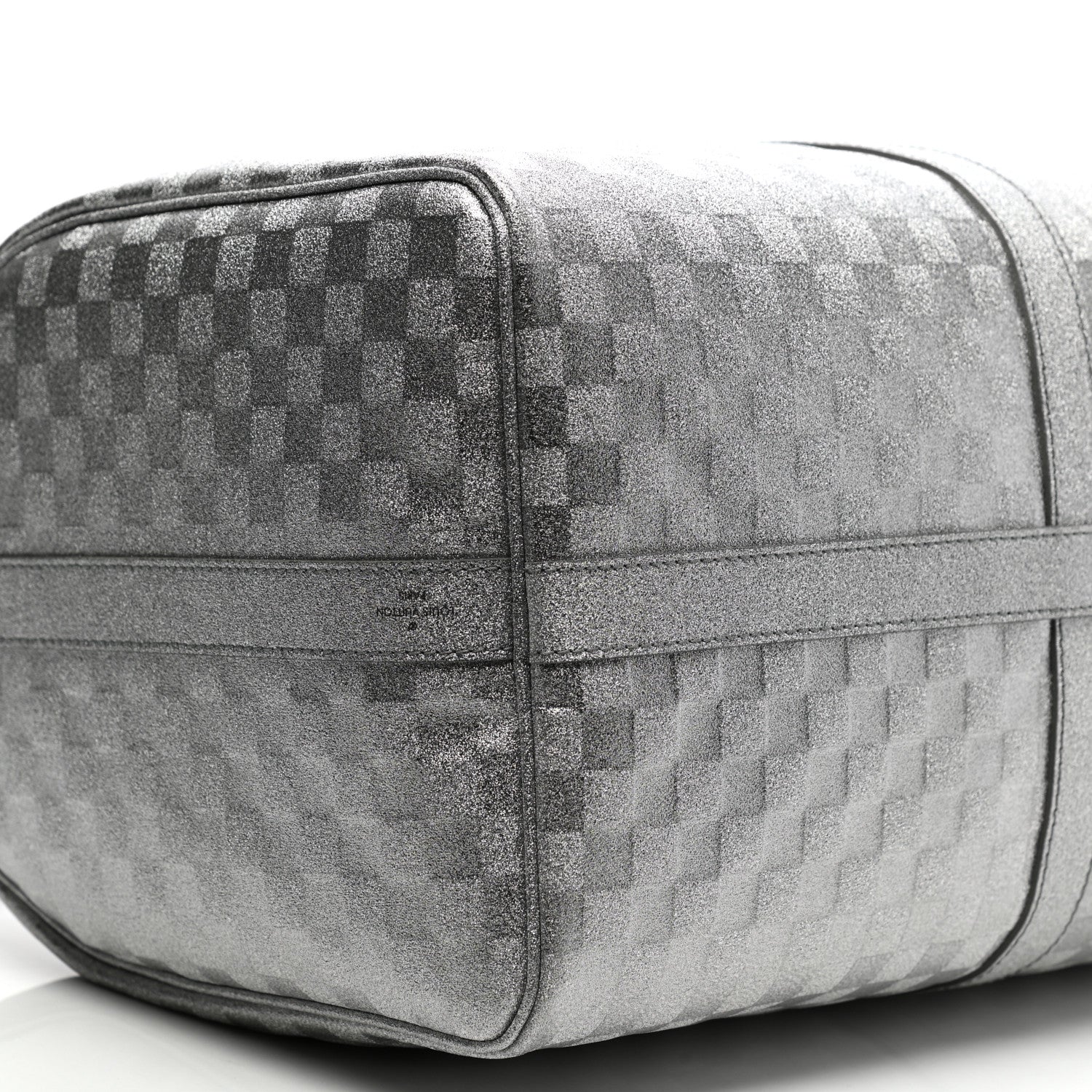 Louis Vuitton Damier Glitter Keepall Bandouliere 50 Silver 7 of 9