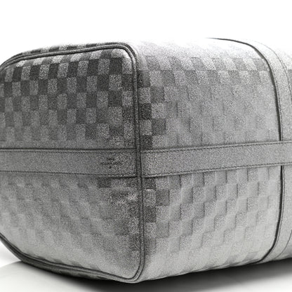 Louis Vuitton Damier Glitter Keepall Bandouliere 50 Silver 7 of 9