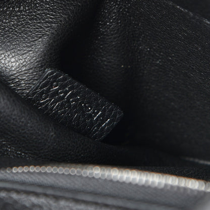 Celine Drummed Calfskin Suede Small Trapeze Black 7 of 7
