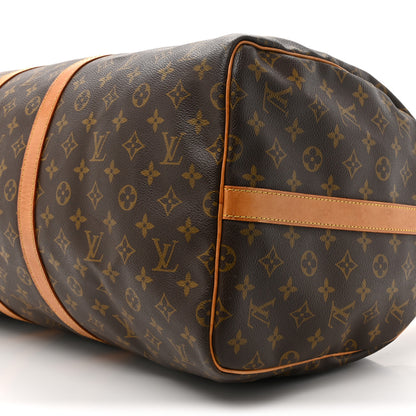 Louis Vuitton Monogram Keepall Bandouliere 55 9 of 22