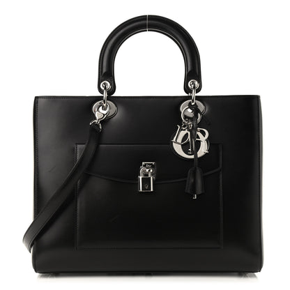 Christian Dior Box Calfskin Lady Dior Pouch Tote Black 1 of 11