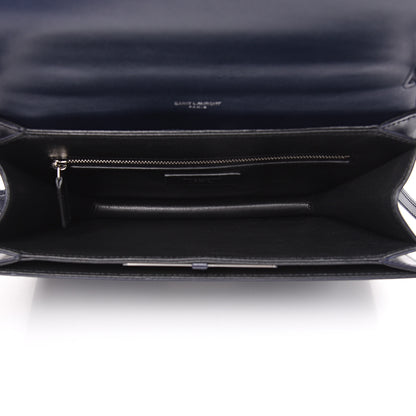 Saint Laurent Calfskin Medium Babylone Navy 5 of 10