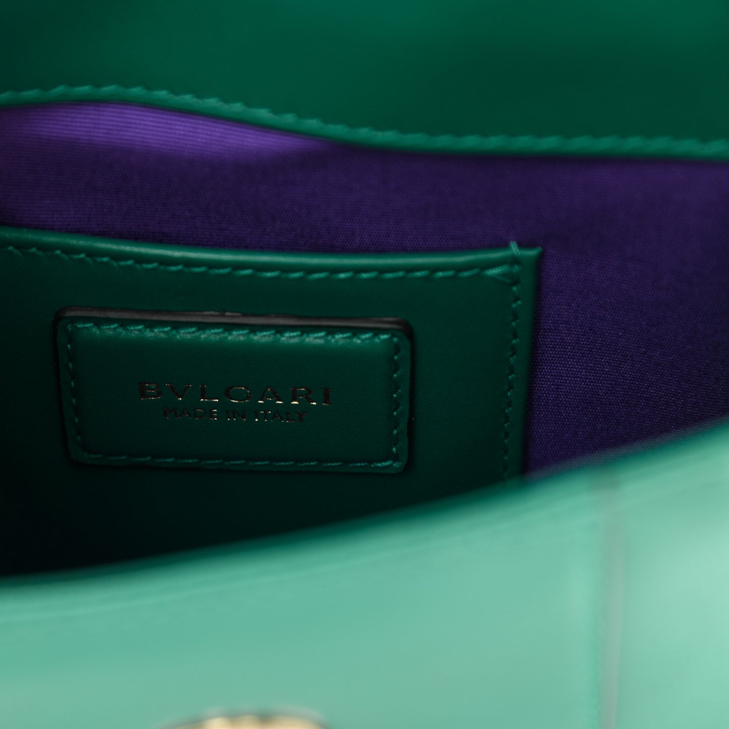 Calfskin Small Serpenti Forever Snake Strap Crossbody Bag Emerald Green