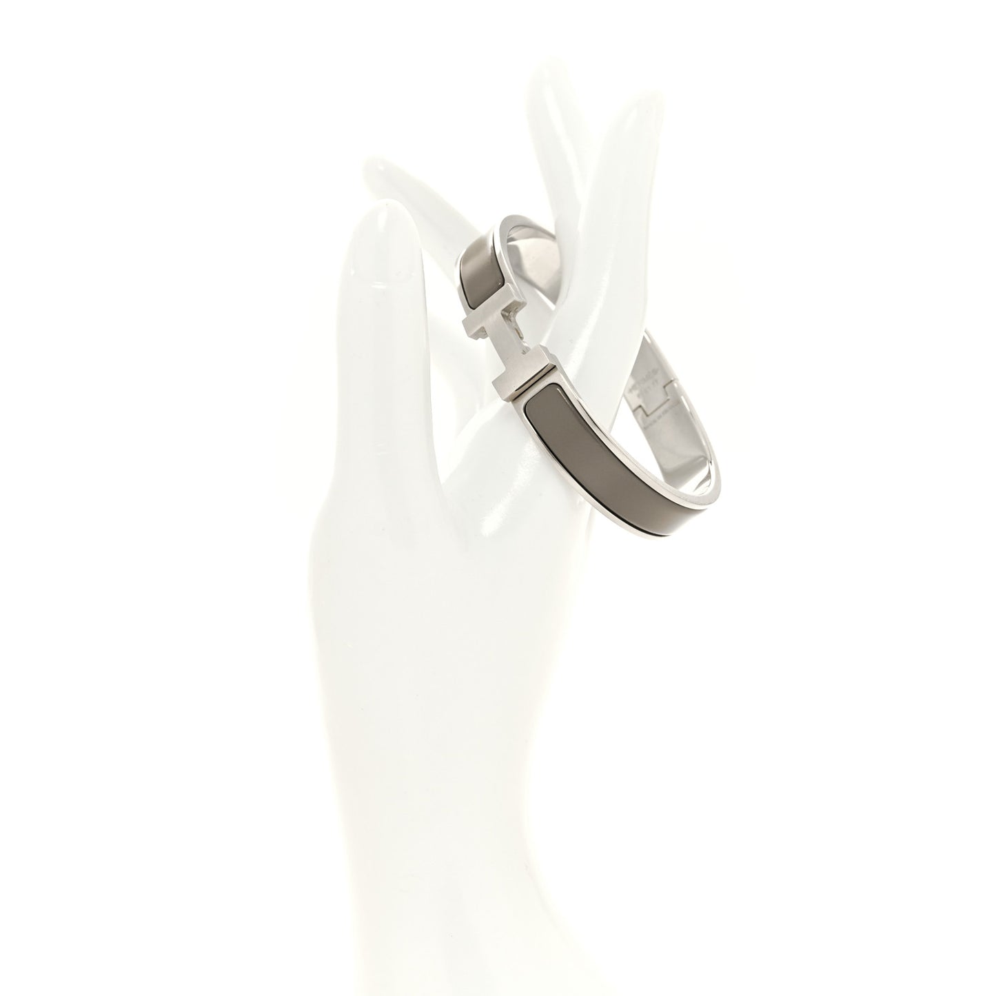 Matte Enamel Narrow Clic Clac HH Bracelet PM Etain