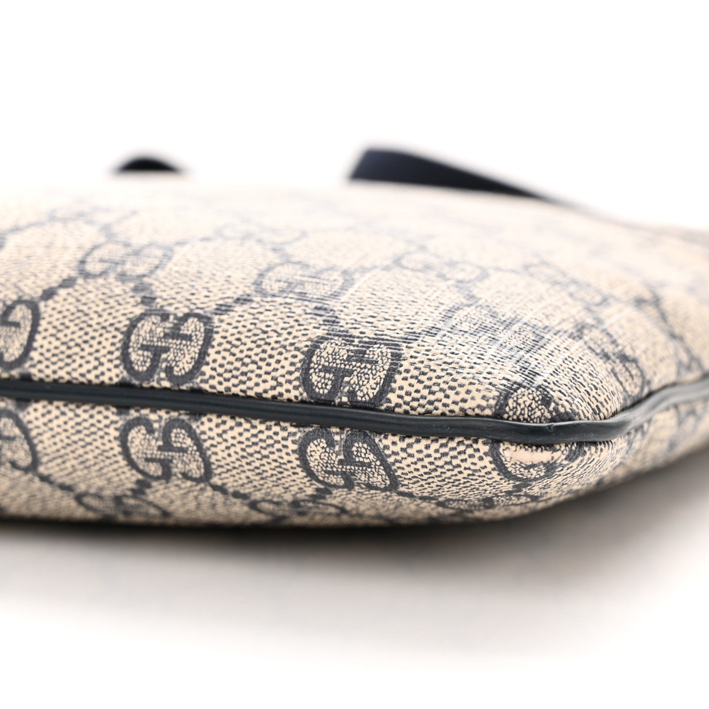 GG Supreme Monogram Flat Messenger Bag Black