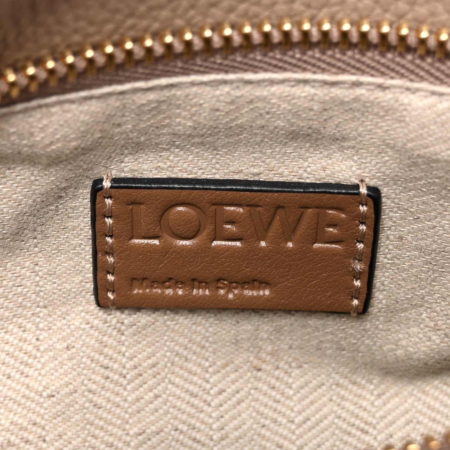 Grained Calfskin Small Puzzle Bag Sand Mink