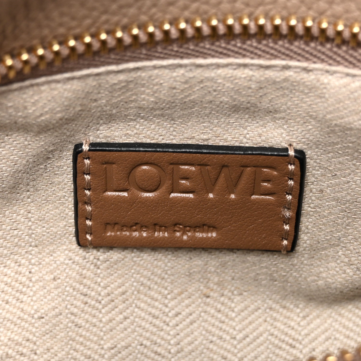Loewe Grained Calfskin Small Puzzle Bag Sand Mink 6 of 10