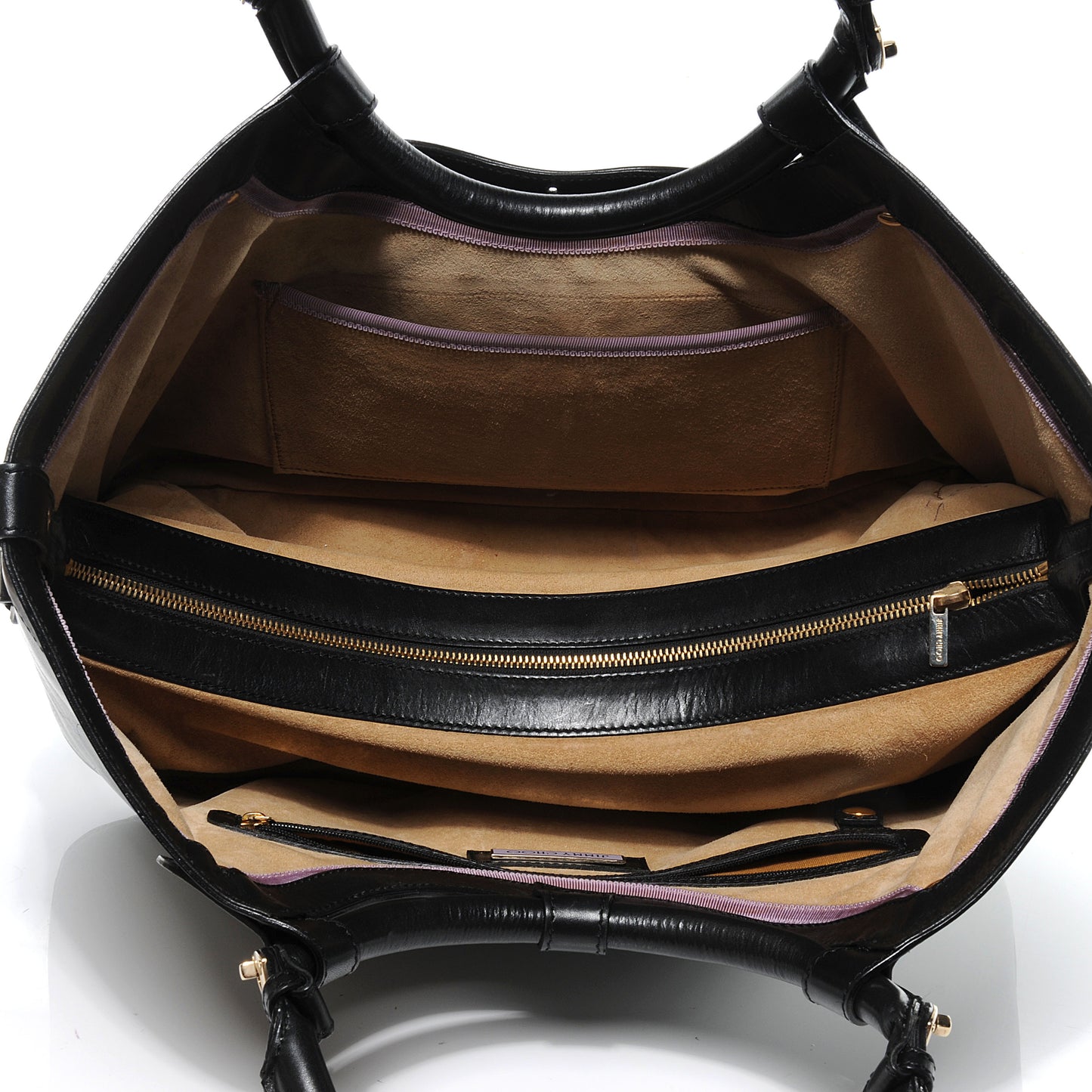 Leather Tahula Tote Black