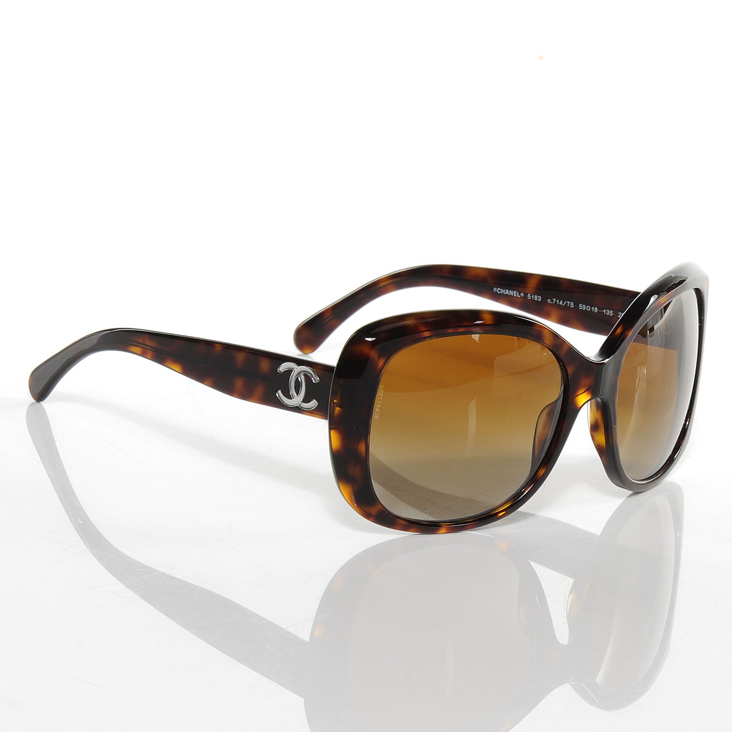 Chanel CC Sunglasses 5183 Tortoise 3 of 5