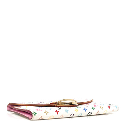 Louis Vuitton Monogram Multicolor Eugenie Wallet White Litchi 4 of 6