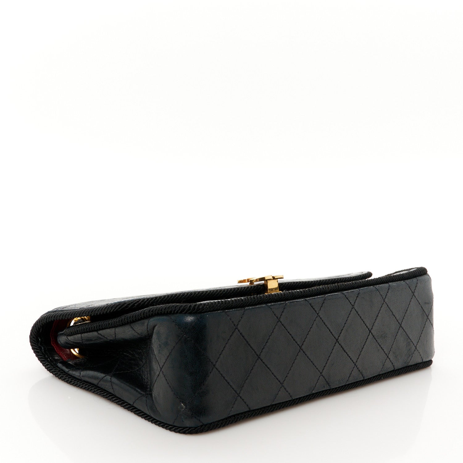 Chanel Lambskin Scallop Quilted Single Flap Black 4 of 12
