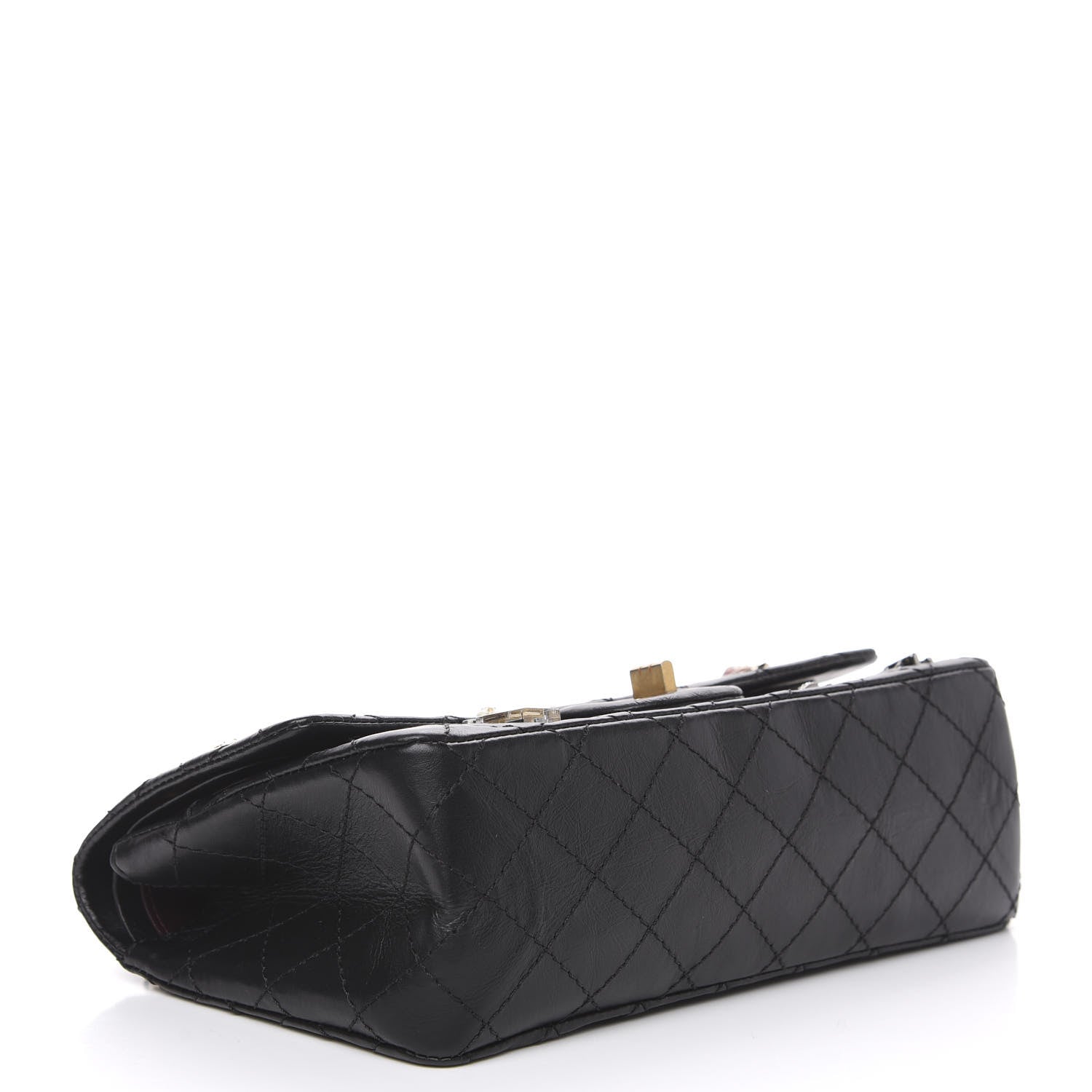 Chanel Aged Calfskin Lucky Charms 2.55 Reissue 225 Flap Black 5 of 13