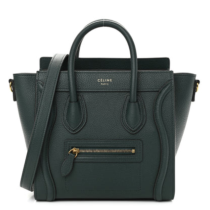 Celine Drummed Calfskin Nano Luggage Amazone 1 of 10
