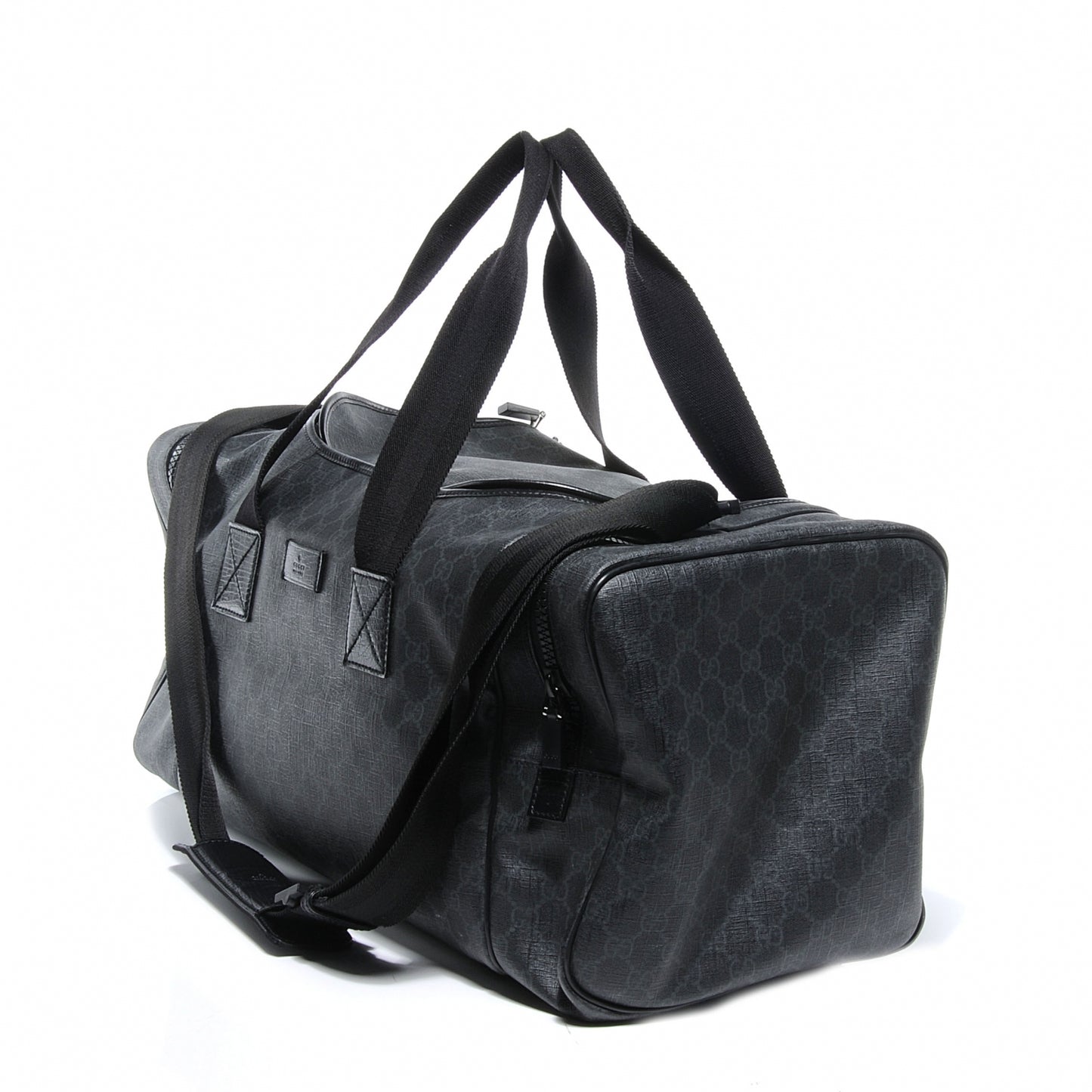 GG Plus Monogram Large Duffle Black