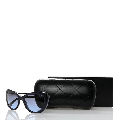 Chanel Acetate Pearl Cat Eye Sunglasses 5340-H Blue 8 of 8
