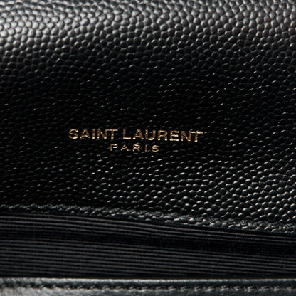 Saint Laurent Grain De Poudre Small Monogram Kate Satchel Black 7 of 11