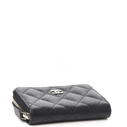 Chanel Caviar Quilted Zip Card Holder Black 3 of 6