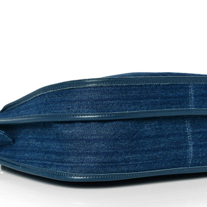 Chanel Denim Quilted Jungle Stroll Hobo Blue 7 of 8